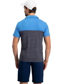 Men's Heathered Two-Tone Golf Polo-Three Sixty Six New