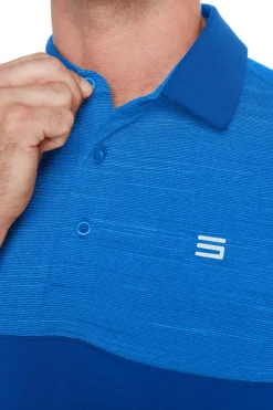 Men's Heathered Two-Tone Golf Polo-Three Sixty Six New