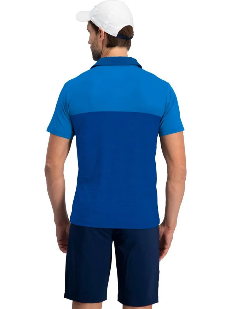 Men's Heathered Two-Tone Golf Polo-Three Sixty Six New