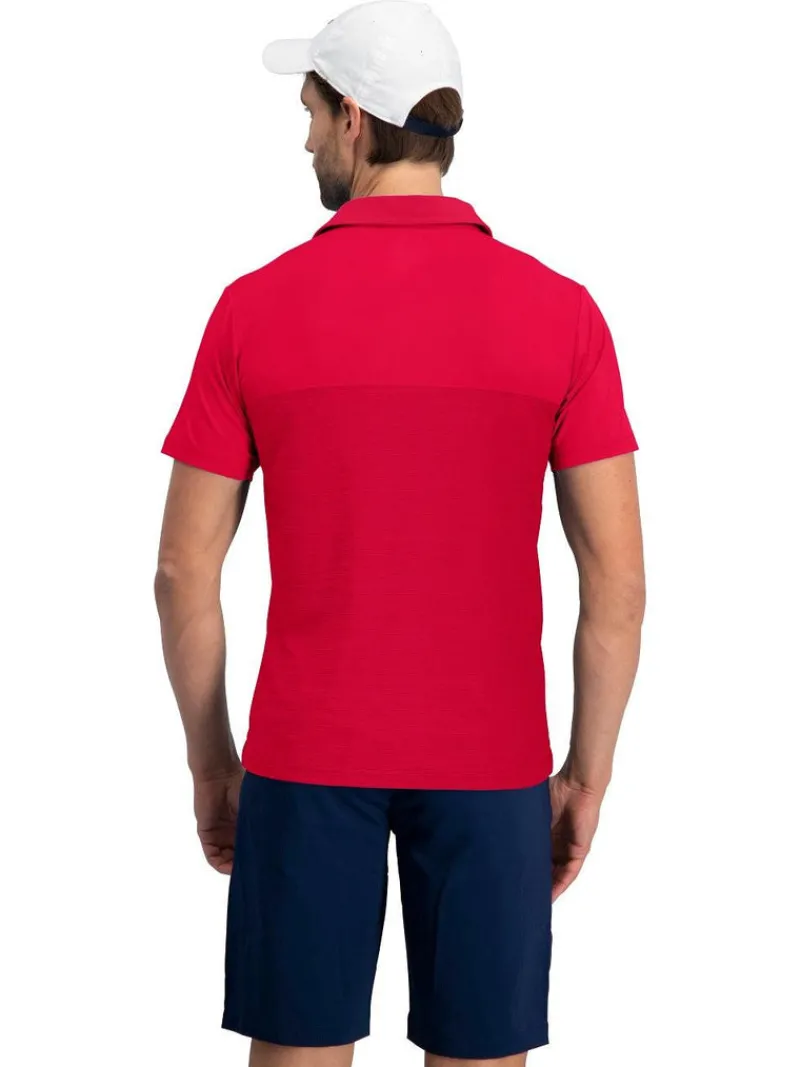 Men's Heathered Two-Tone Golf Polo-Three Sixty Six New