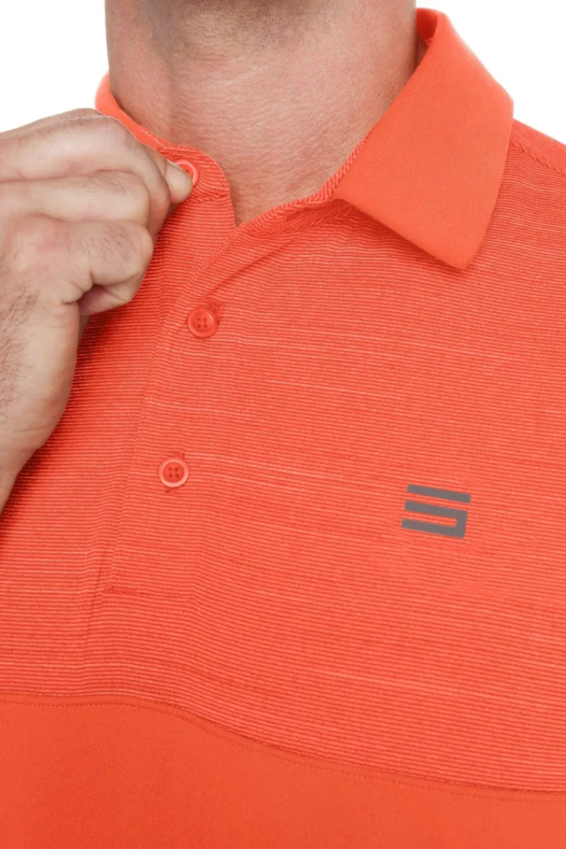 Men's Heathered Two-Tone Golf Polo-Three Sixty Six New