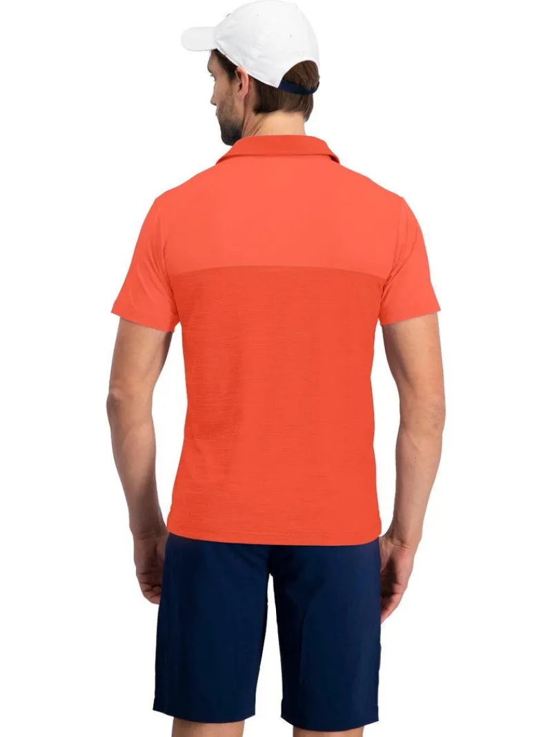 Men's Heathered Two-Tone Golf Polo-Three Sixty Six New