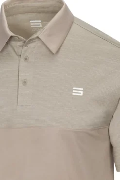 Men's Heathered Two-Tone Golf Polo-Three Sixty Six New