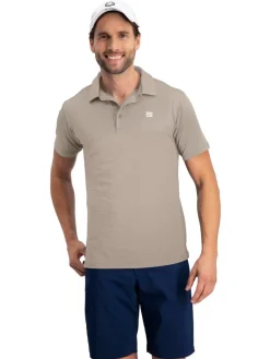 Men's Heathered Two-Tone Golf Polo-Three Sixty Six New