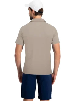 Men's Heathered Two-Tone Golf Polo-Three Sixty Six New