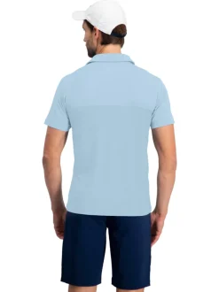 Men's Heathered Two-Tone Golf Polo-Three Sixty Six New