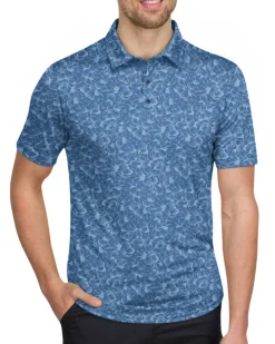 Men’s Print Golf Polos-Three Sixty Six Sale