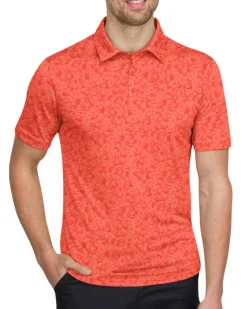 Men’s Print Golf Polos-Three Sixty Six Sale