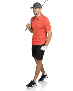 Men’s Print Golf Polos-Three Sixty Six Sale