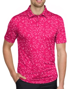 Men’s Print Golf Polos-Three Sixty Six Sale