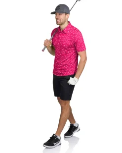 Men’s Print Golf Polos-Three Sixty Six Sale