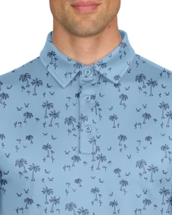 Men’s Print Golf Polos-Three Sixty Six Sale