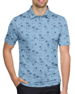Men’s Print Golf Polos-Three Sixty Six Sale