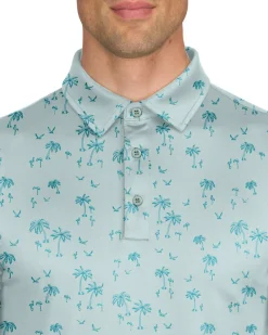 Men’s Print Golf Polos-Three Sixty Six Sale