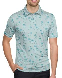 Men’s Print Golf Polos-Three Sixty Six Sale