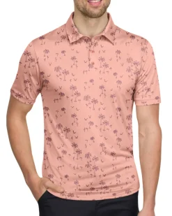 Men’s Print Golf Polos-Three Sixty Six Sale