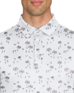 Men’s Print Golf Polos-Three Sixty Six Sale