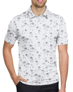Men’s Print Golf Polos-Three Sixty Six Sale