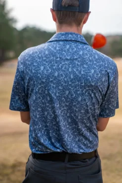 Men’s Print Golf Polos-Three Sixty Six Sale