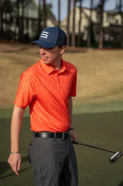 Men’s Print Golf Polos-Three Sixty Six Sale