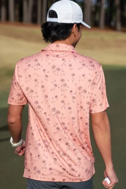 Men’s Print Golf Polos-Three Sixty Six Sale