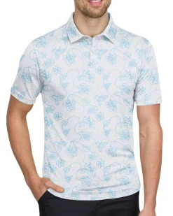 Men’s Print Golf Polos-Three Sixty Six Sale
