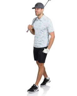 Men’s Print Golf Polos-Three Sixty Six Sale