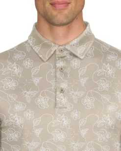 Men’s Print Golf Polos-Three Sixty Six Sale