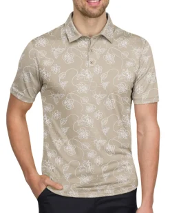 Men’s Print Golf Polos-Three Sixty Six Sale