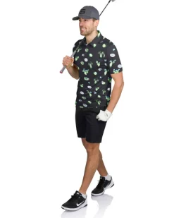 Men’s Print Golf Polos-Three Sixty Six Best