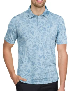 Men’s Print Golf Polos-Three Sixty Six Best