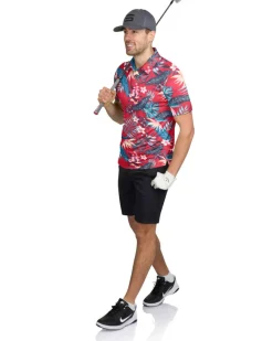 Men’s Print Golf Polos-Three Sixty Six Best