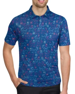 Men’s Print Golf Polos-Three Sixty Six Best