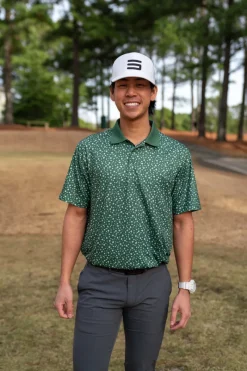 Men’s Print Golf Polos-Three Sixty Six Best