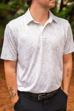 Men’s Print Golf Polos-Three Sixty Six Best
