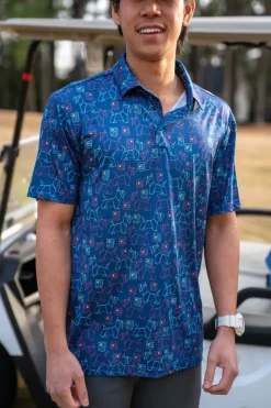 Men’s Print Golf Polos-Three Sixty Six Best