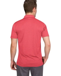 Men’s Thin-Striped Golf Polo Shirt-Three Sixty Six Discount