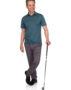 Men’s Thin-Striped Golf Polo Shirt-Three Sixty Six Discount