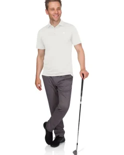 Men’s Thin-Striped Golf Polo Shirt-Three Sixty Six Discount