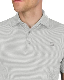 Men’s Thin-Striped Golf Polo Shirt-Three Sixty Six Discount