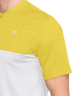 Two Tone Collarless Golf Polo-Three Sixty Six Discount