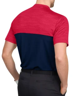 Two Tone Collarless Golf Polo-Three Sixty Six Discount