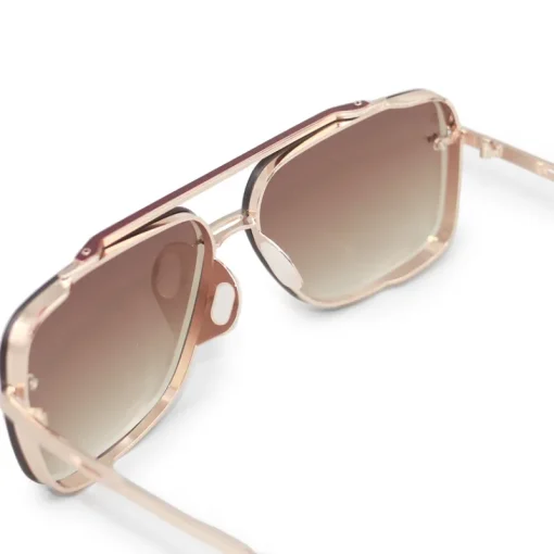 Bella Coffee - Tangle Free Women's Aviator Sunglasses-TopFoxx Discount