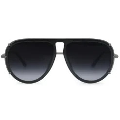 Ivy Luxe - Tangle-Free Unisex Round Aviator Sunglasses-TopFoxx Clearance