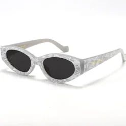 Kat x Money Moves - Silver Women's Cateye Sunglasses-TopFoxx Fashion
