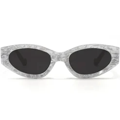 Kat x Money Moves - Silver Women's Cateye Sunglasses-TopFoxx Fashion