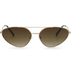 Lucky Star - Faded Brown & Gold Unisex Sunglasses-TopFoxx Best