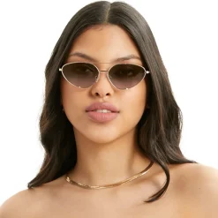 Lucky Star - Faded Brown & Gold Unisex Sunglasses-TopFoxx Best