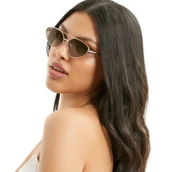 Lucky Star - Faded Brown & Gold Unisex Sunglasses-TopFoxx Best