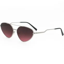Lucky Star - Ruby & Silver Unisex Sunglasses-TopFoxx Outlet